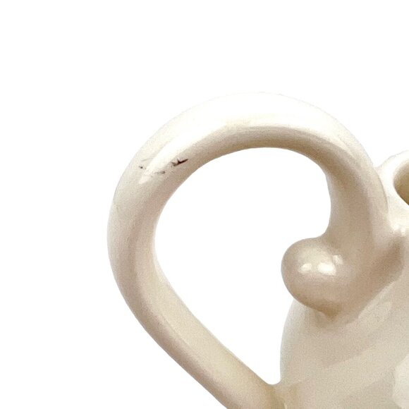 Williams Sonoma Manosque Cream Colored Ceramic Creamer Pitcher Made In Portugal - Picture 6 of 9